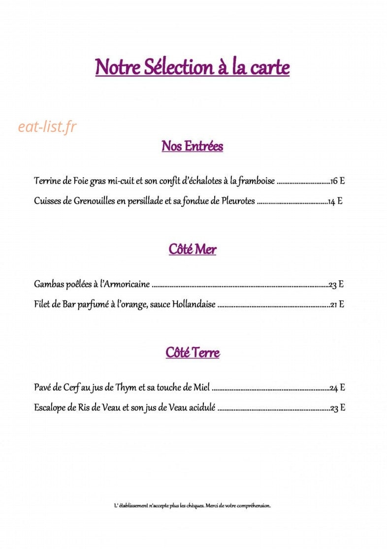 Tatin — carte page 1