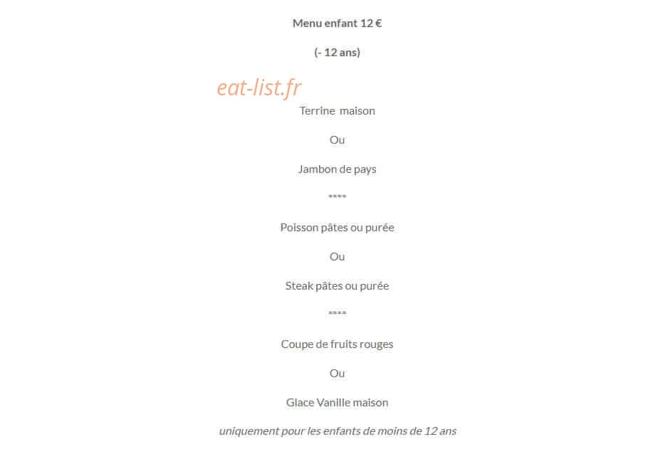 Auberge Du Cheval Blanc — carte page 4