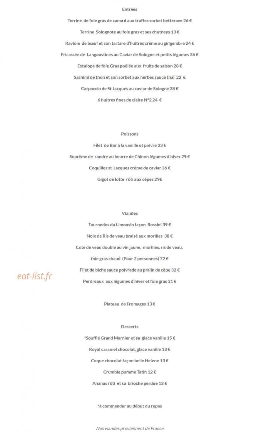 Auberge Du Cheval Blanc — carte page 5