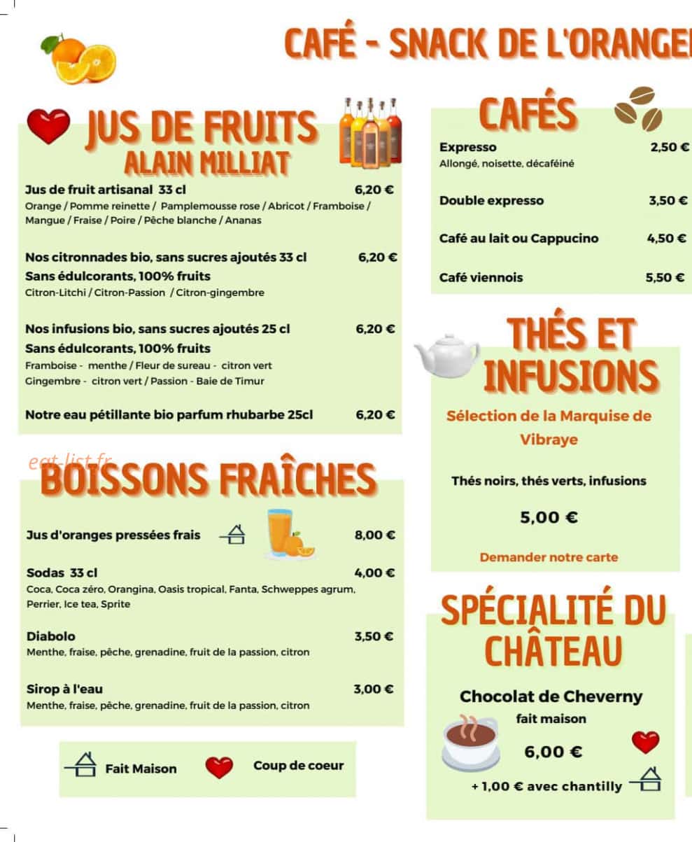 L'Orangerie — carte page 3