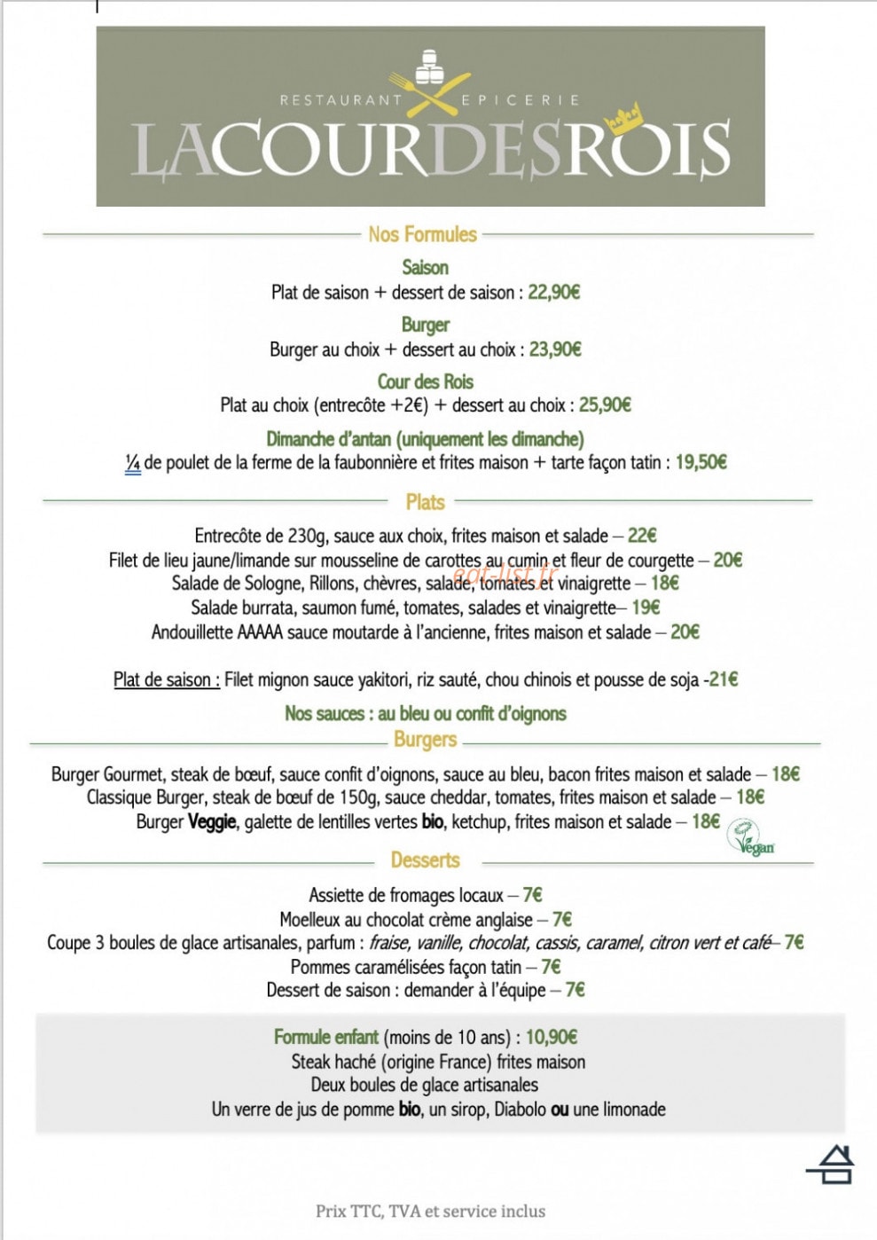 La Cour des Rois — carte page 2