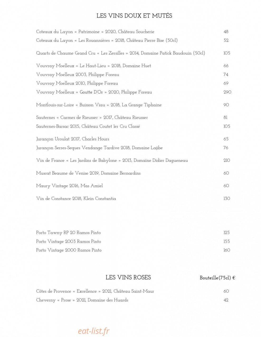 Le Favori — carte page 19