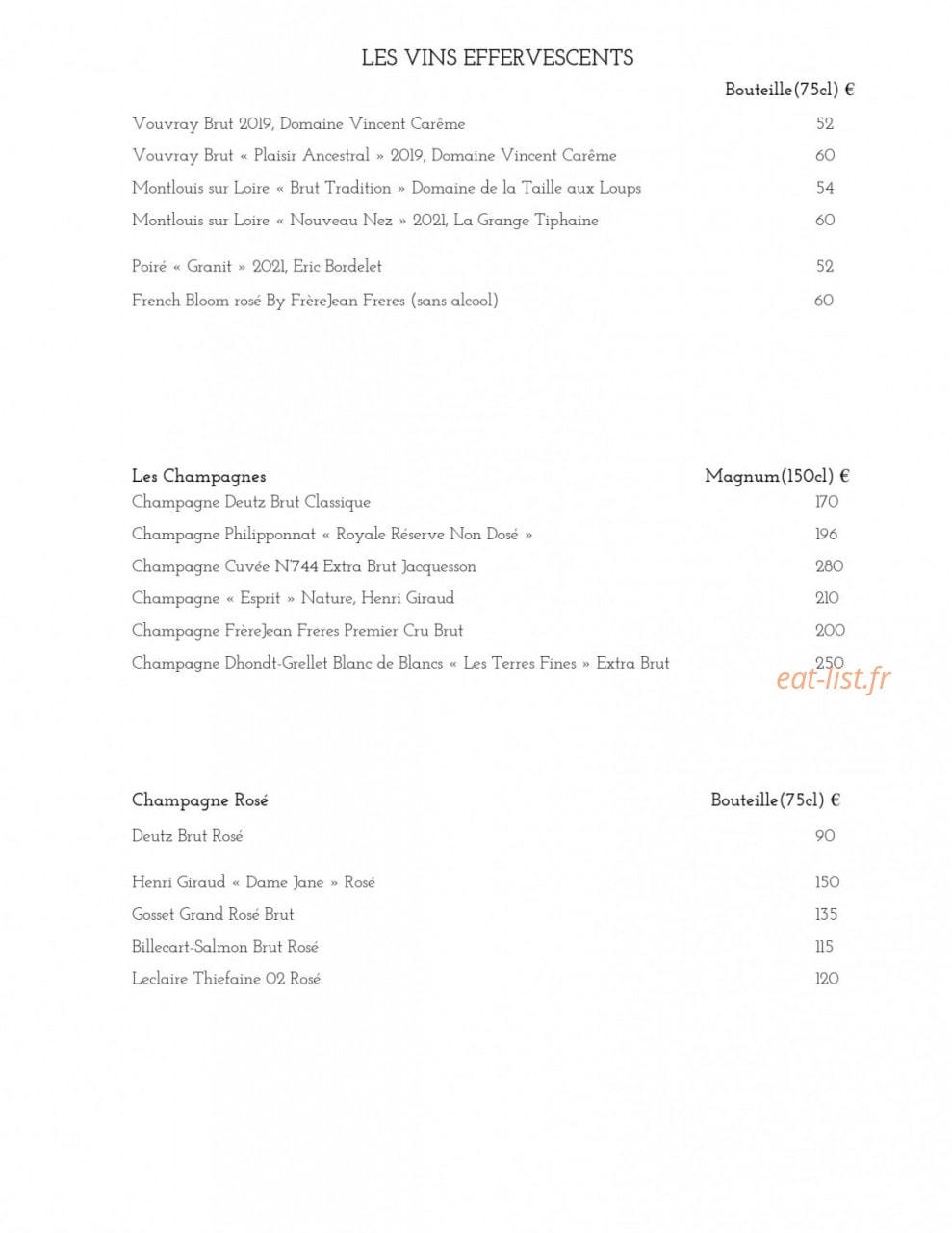 Le Favori — carte page 20