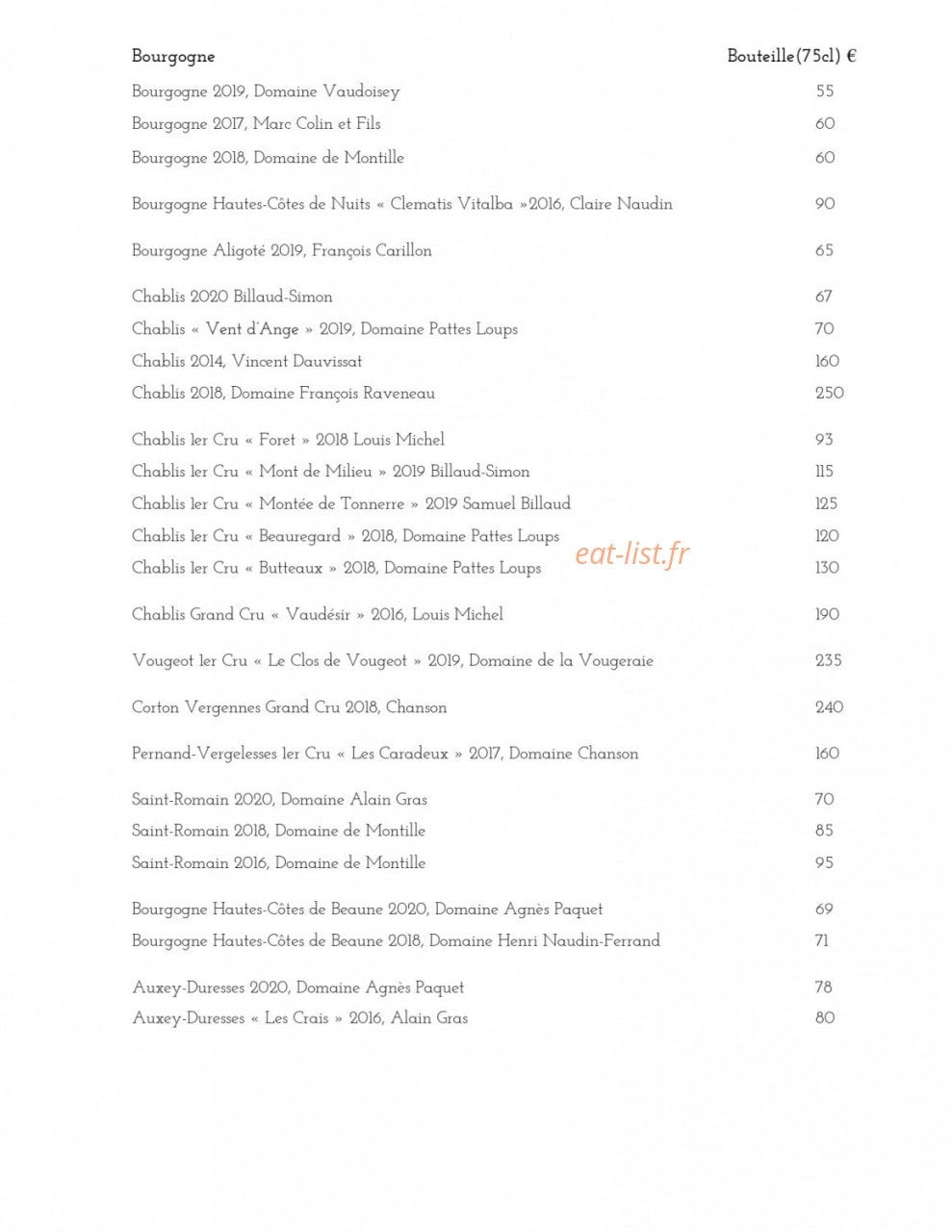 Le Favori — carte page 5