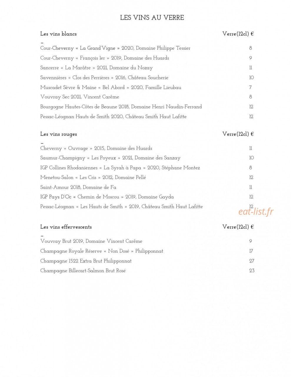 Le Favori — carte page 22