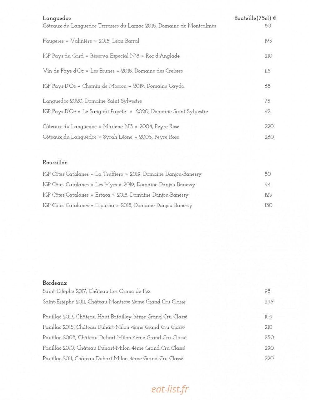 Le Favori — carte page 17