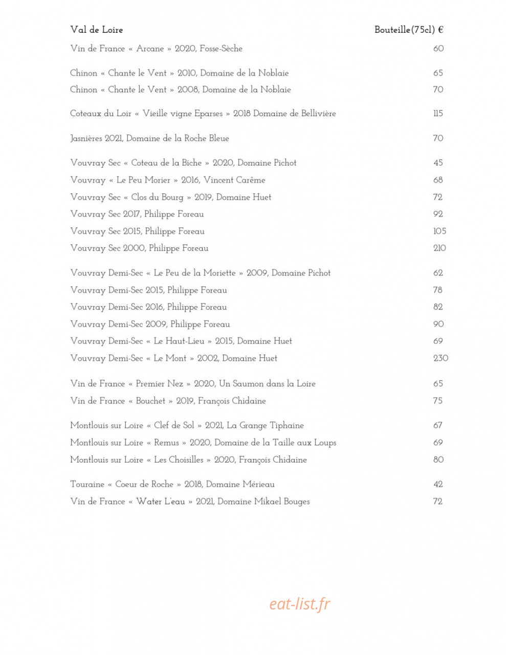 Le Favori — carte page 3