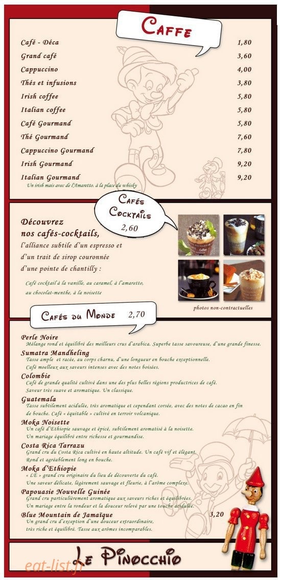 Le Pinocchio — carte page 6