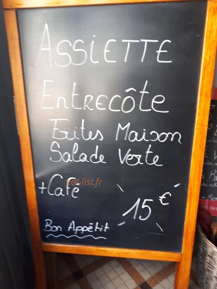 Au Café de l'Univers — carte page 1