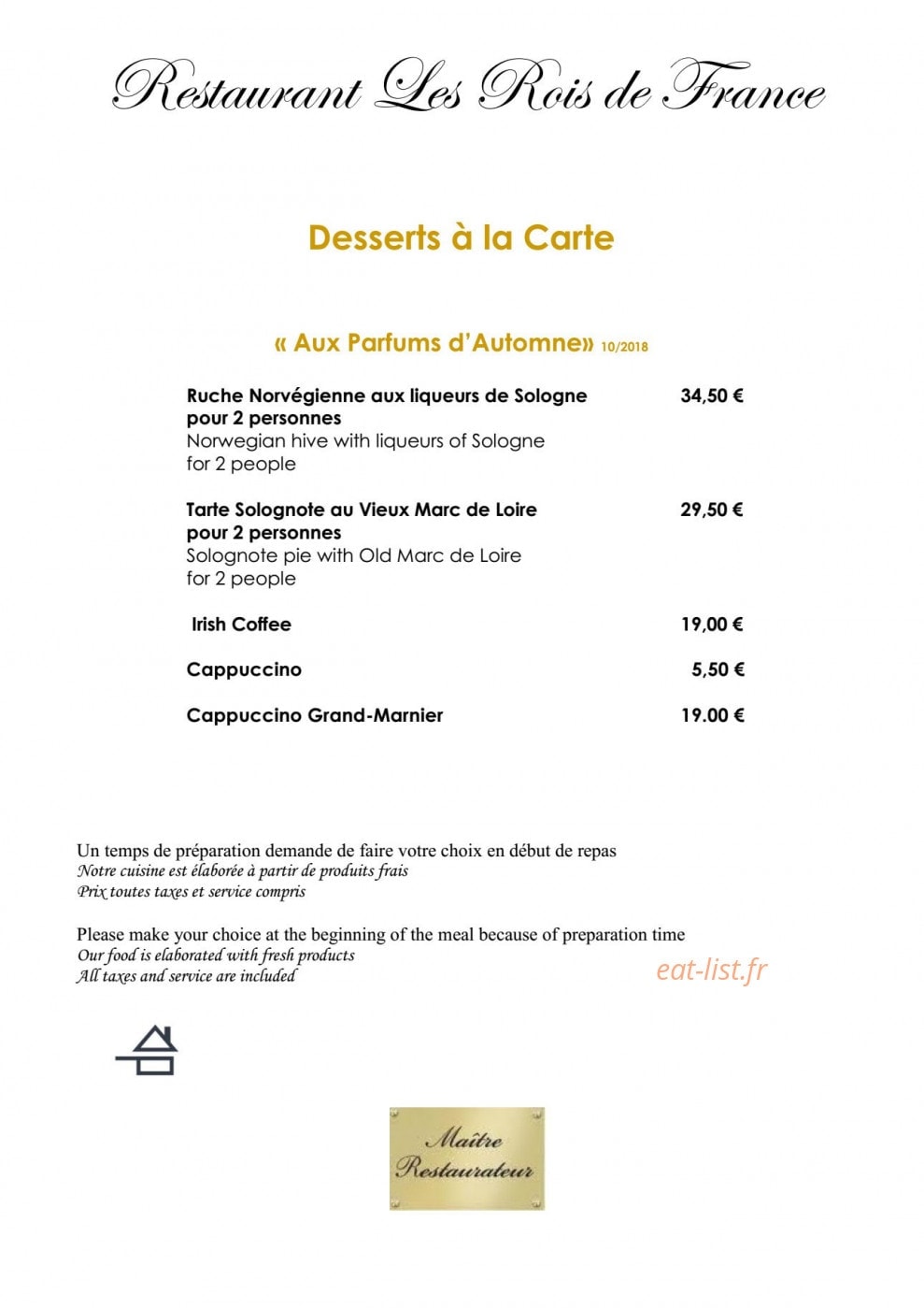 Hotel De France — carte page 4