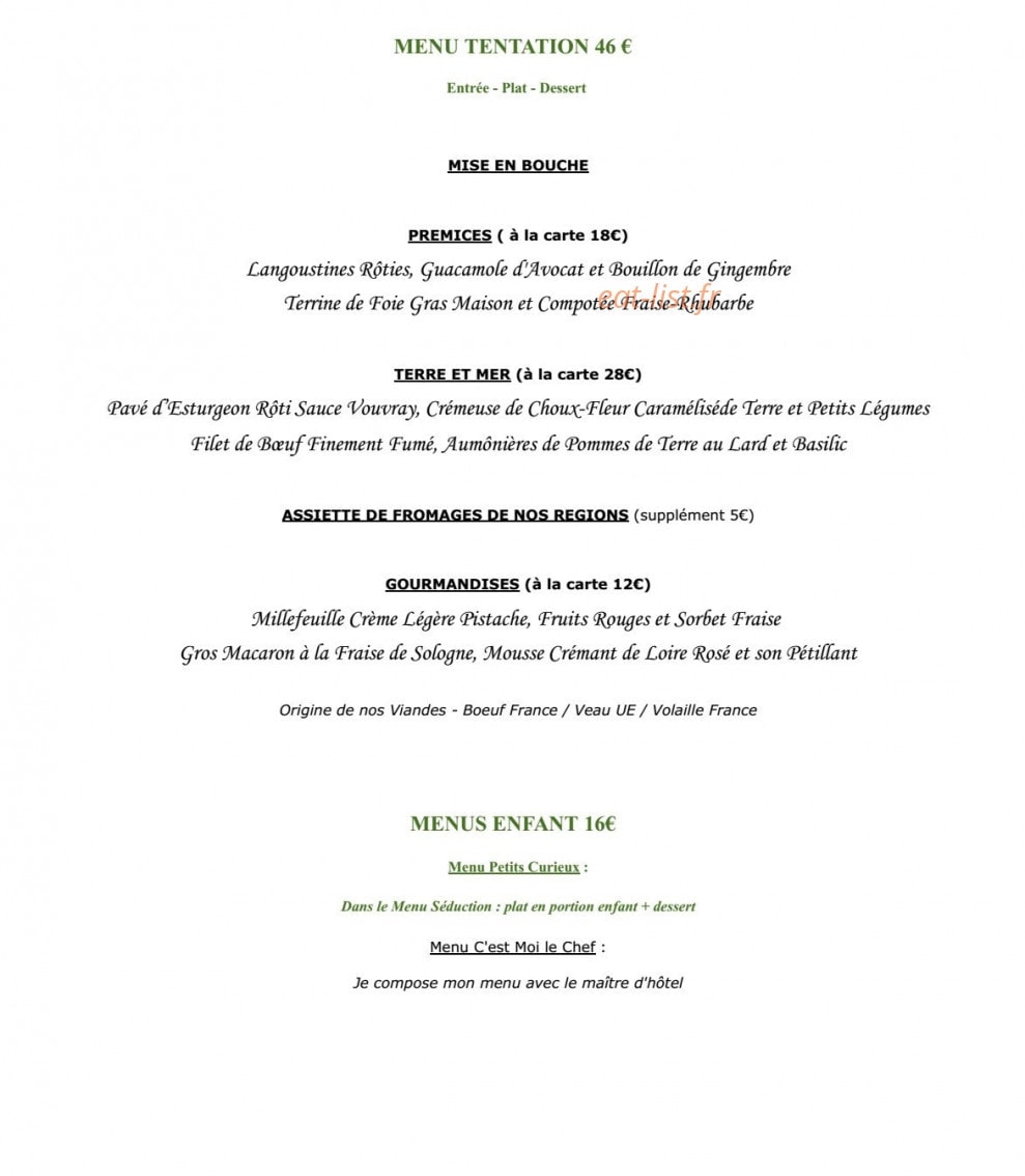 le Relais des Landes — carte page 2