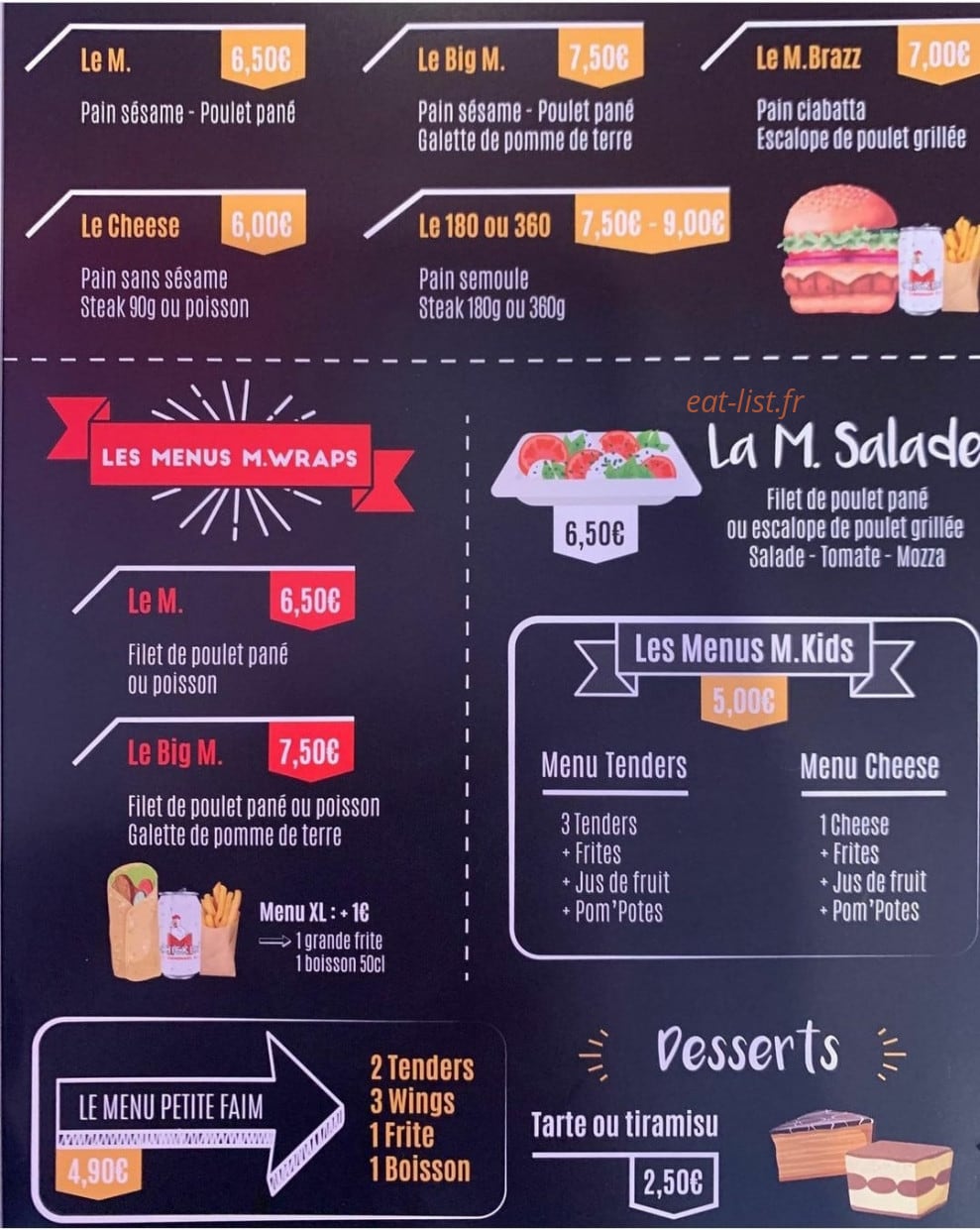 M.chicken — carte page 2