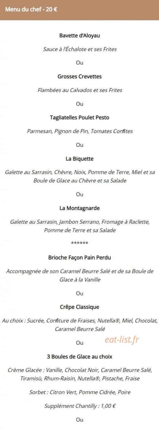 Auberge Sainte Catherine — carte page 2