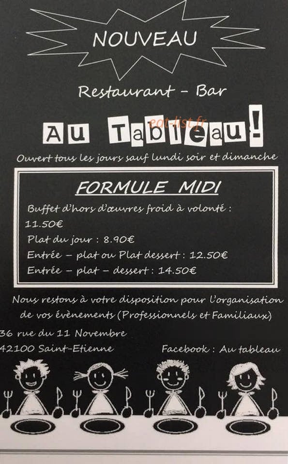 Au Tableau — carte page 1