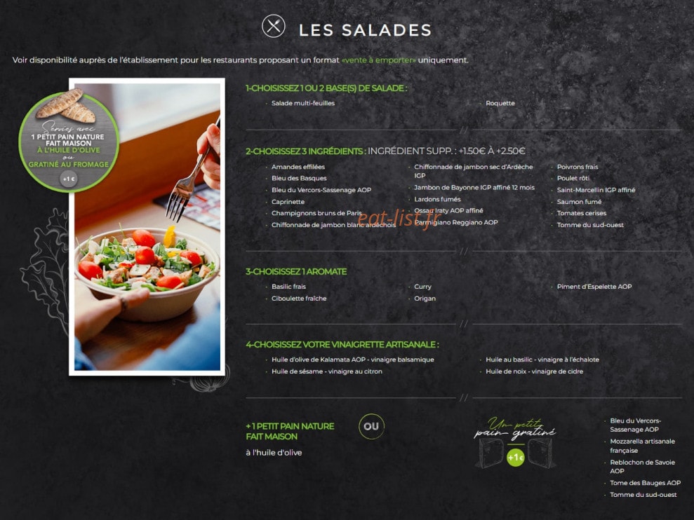 Basilic & Co — carte page 1