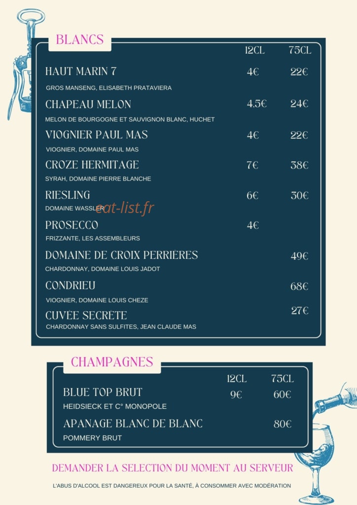 Beer Garden — carte page 5