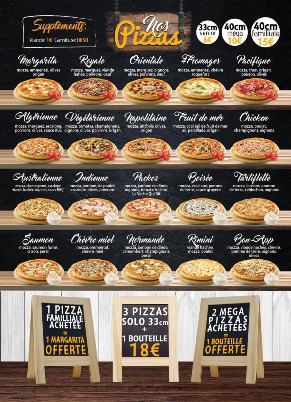 Bon App — carte page 1