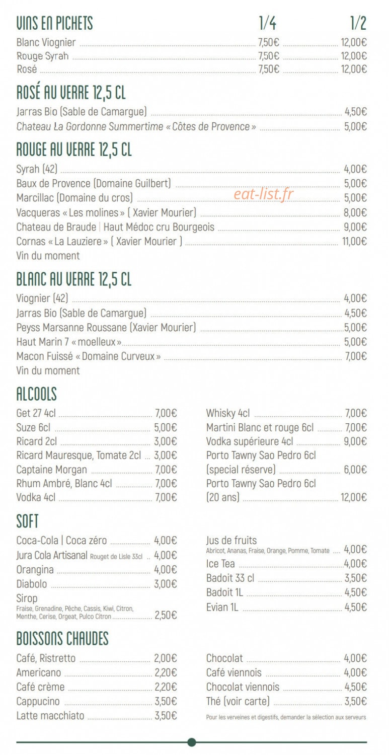 Brasserie Geoffroy Guichard — carte page 6