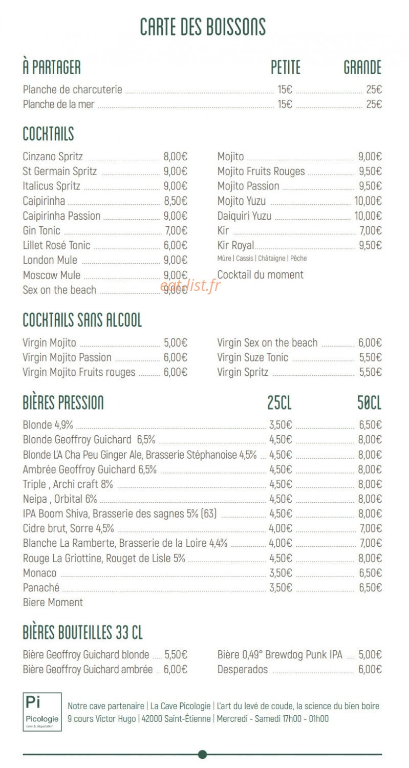 Brasserie Geoffroy Guichard — carte page 5