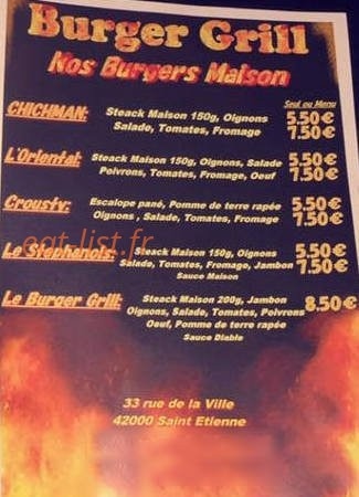 Burger grill — carte page 2