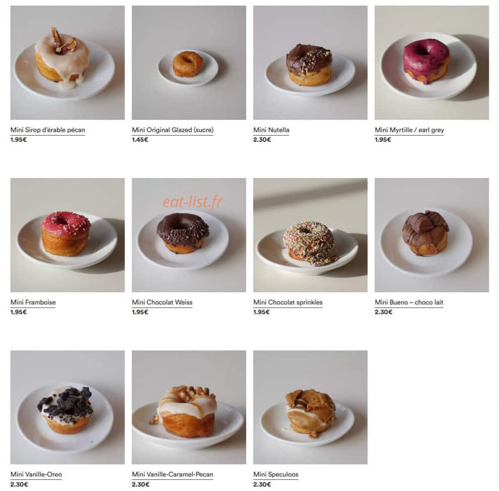 Captain Donut — carte page 2