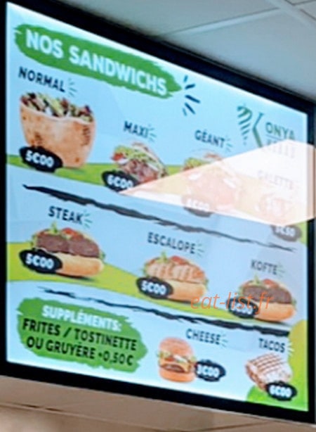 Chavanelle Konya Kebab — carte page 2