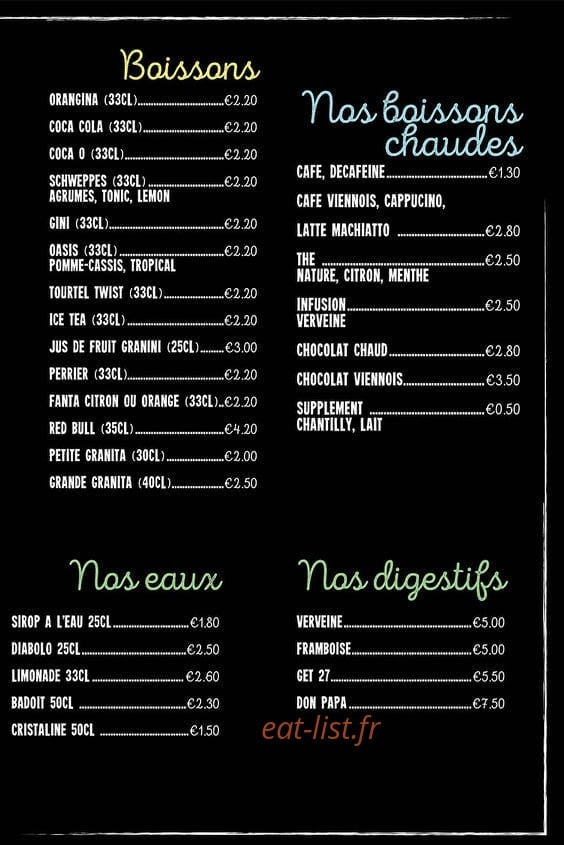 Chez les Dech' — carte page 3