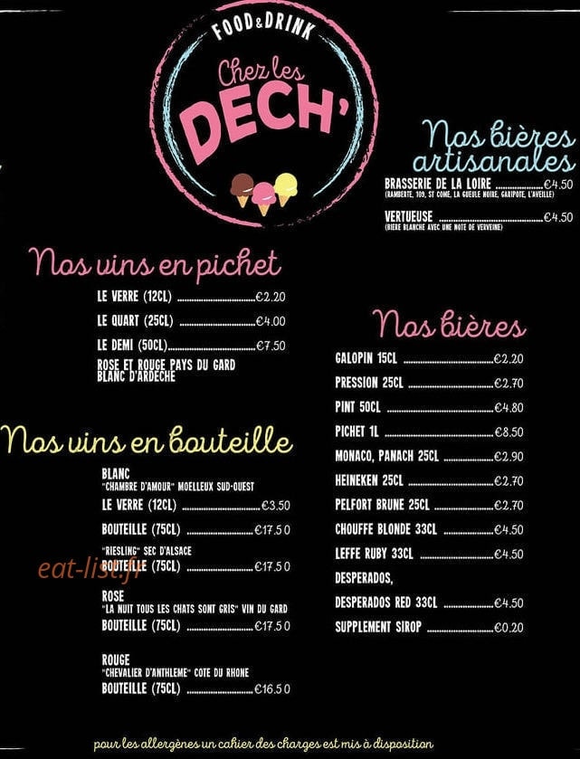 Chez les Dech' — carte page 2