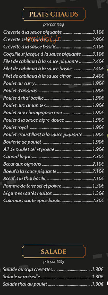 Chez Ye — carte page 3