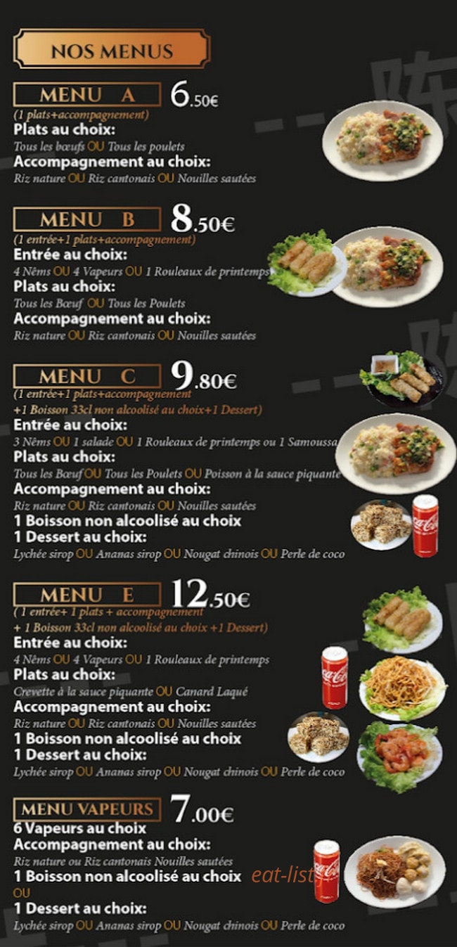 Chez Ye — carte page 4