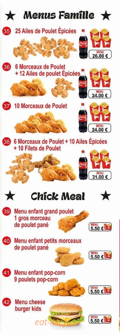 Chicken Inn — carte page 7