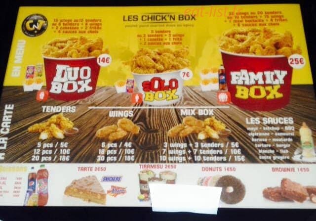 Chicken tacos 42 — carte page 2