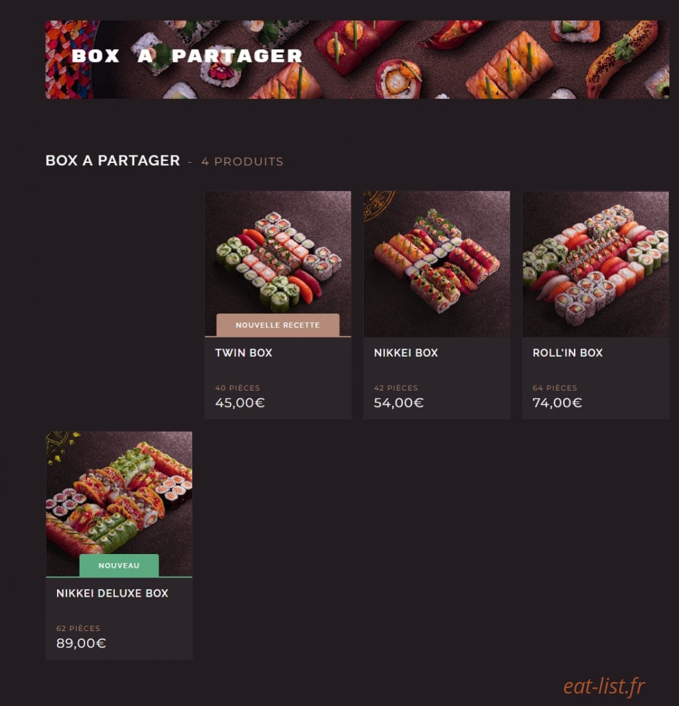 Côté Sushi — carte page 5