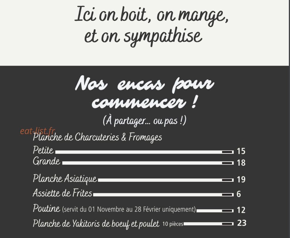Dame d4 Café — carte page 1