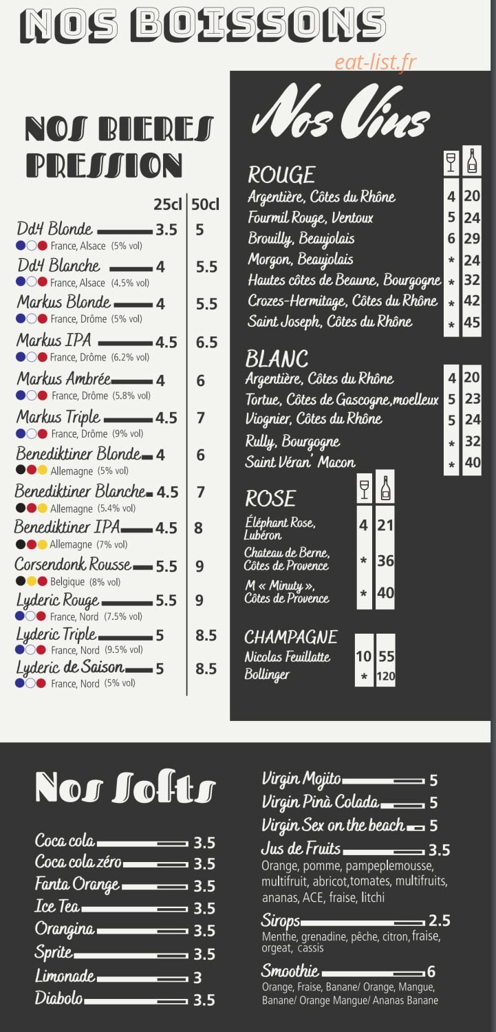 Dame d4 Café — carte page 5