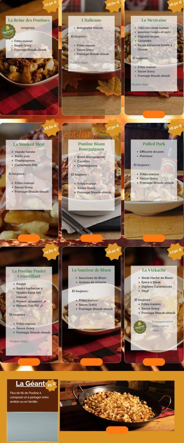El Coro Poutine — carte page 1