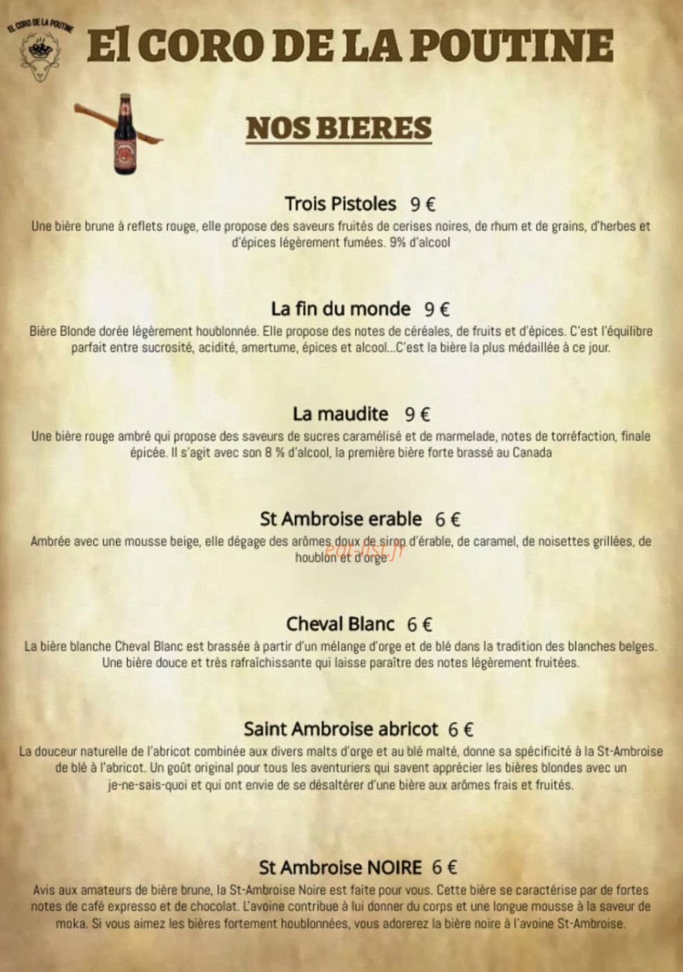 El Coro Poutine — carte page 4