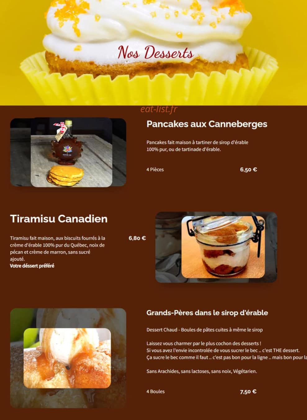 El Coro Poutine — carte page 3