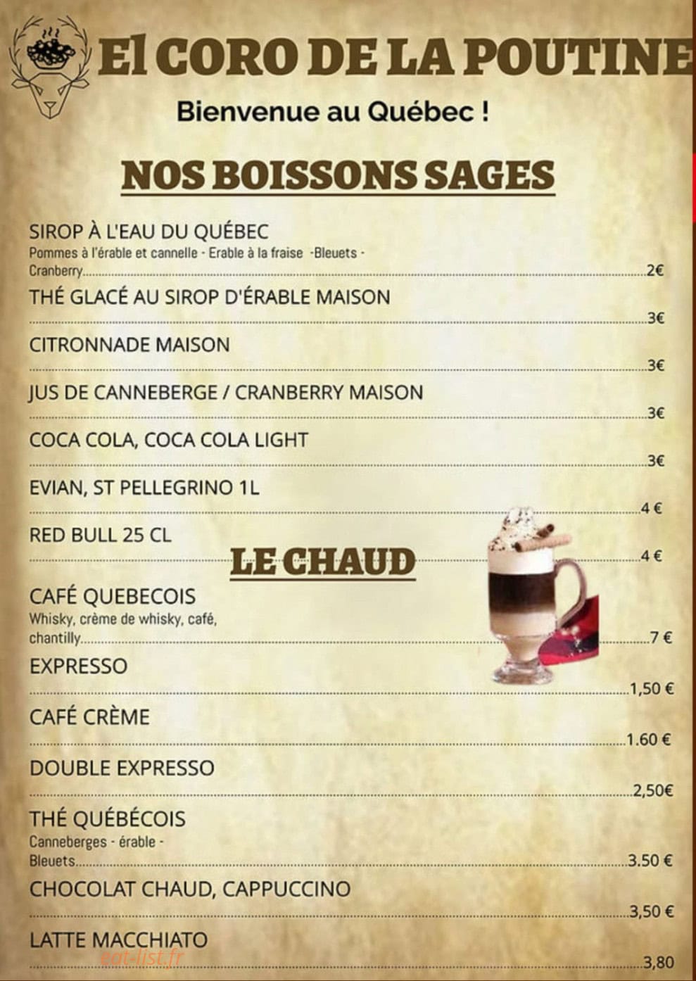 El Coro Poutine — carte page 7