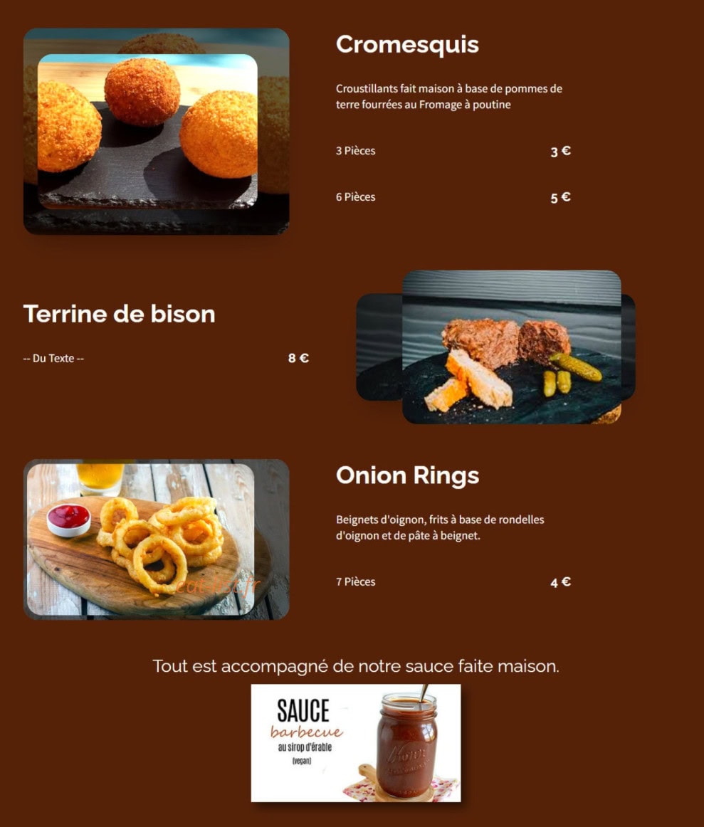 El Coro Poutine — carte page 2