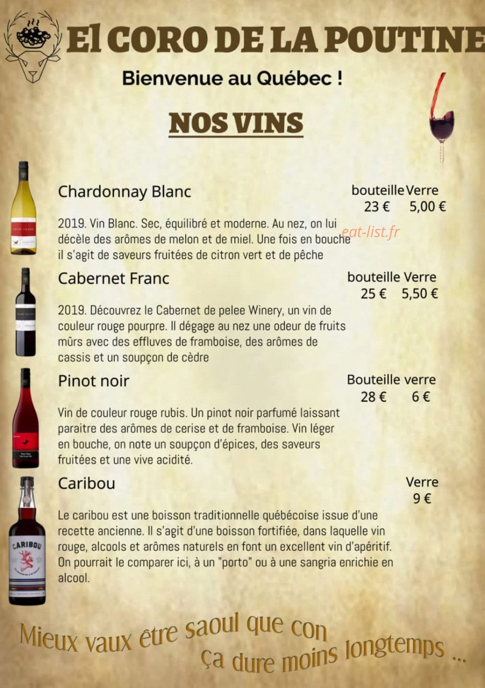 El Coro Poutine — carte page 5