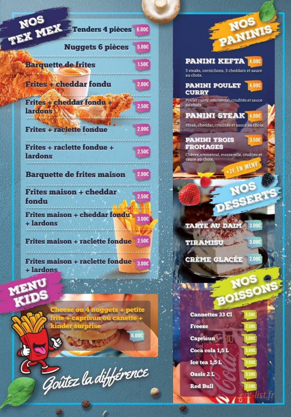 Fast'N Food — carte page 4