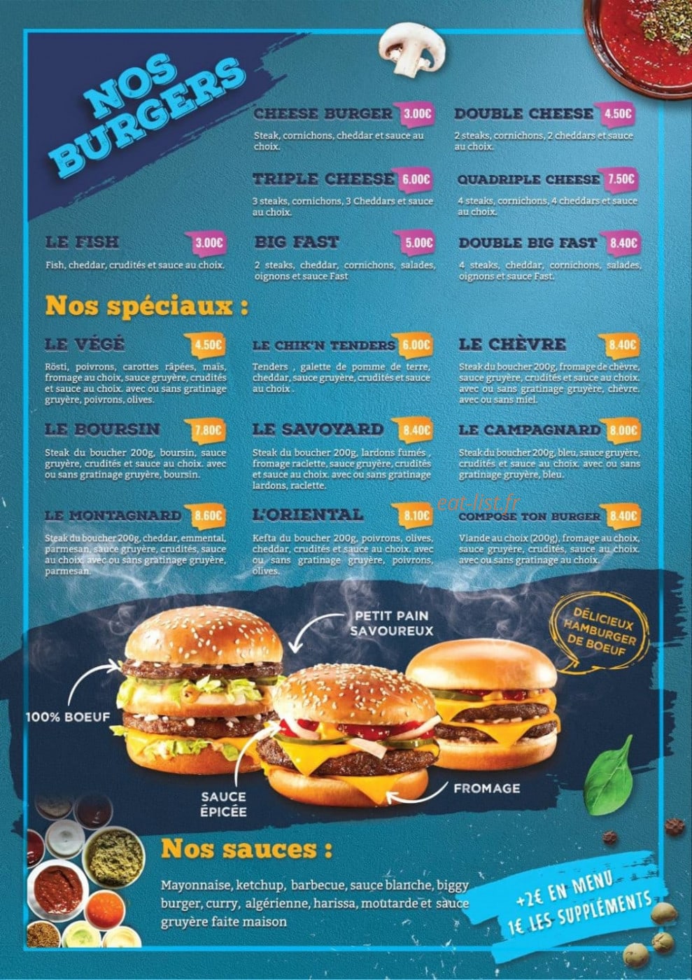 Fast'N Food — carte page 3