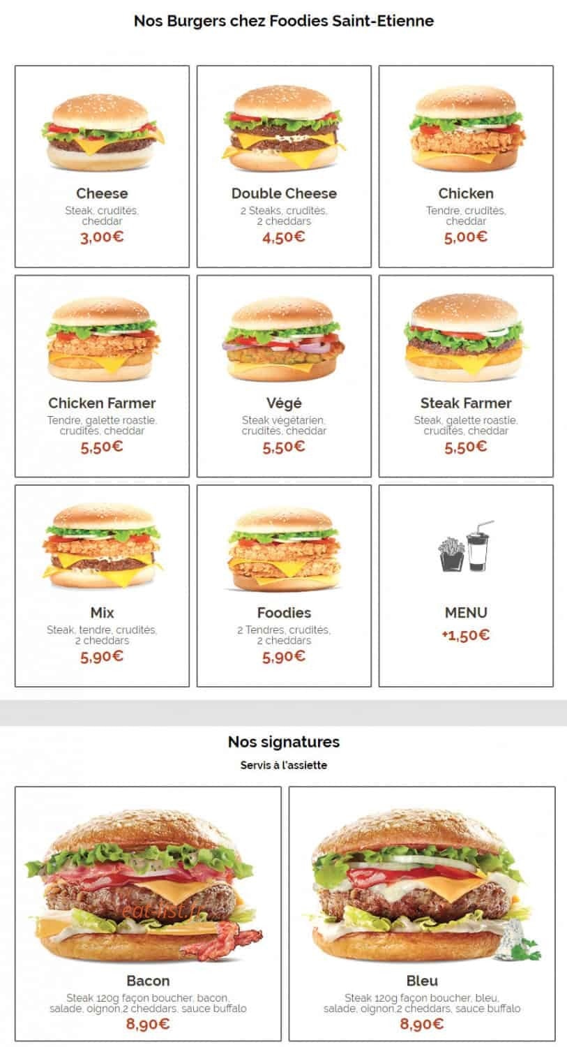 Foodies — carte page 2