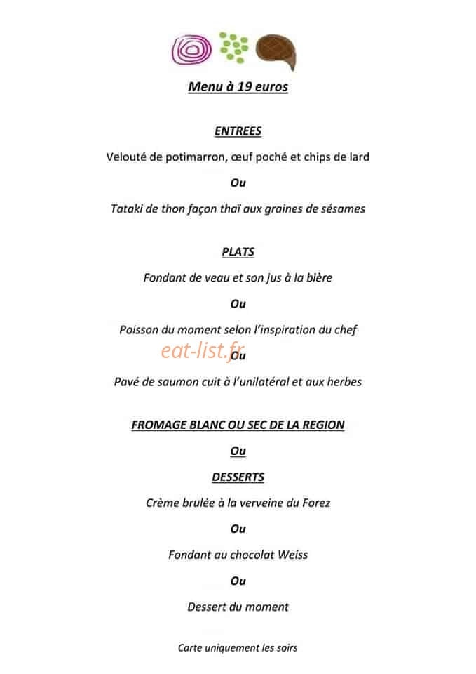 Goûts Du Jour — carte page 1