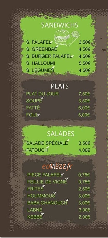 Green Bae — carte page 3