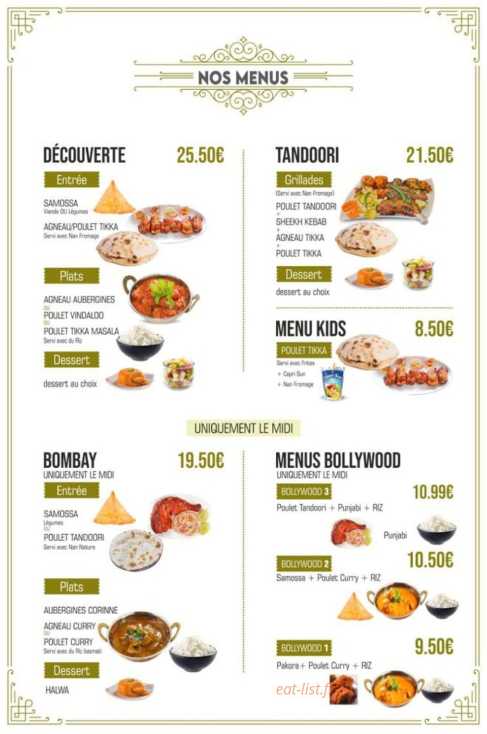 Hamdan Restaurant 42 — carte page 7