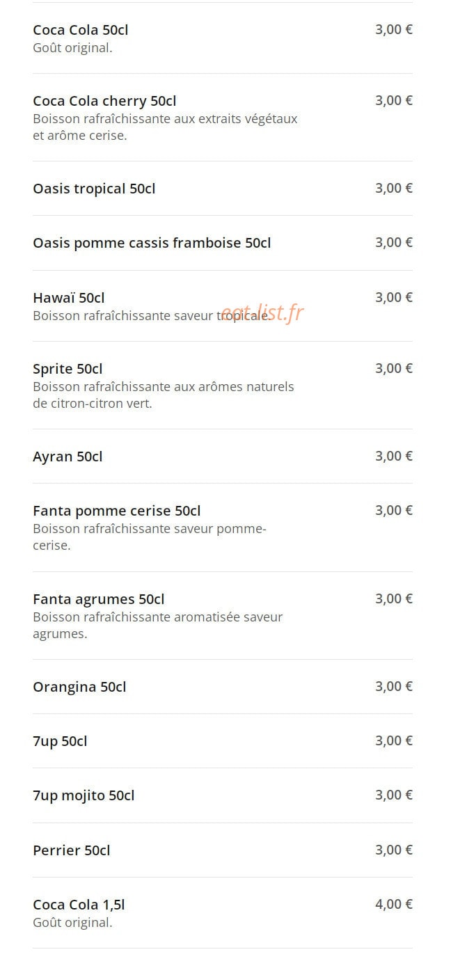 Iskender Kebab — carte page 8
