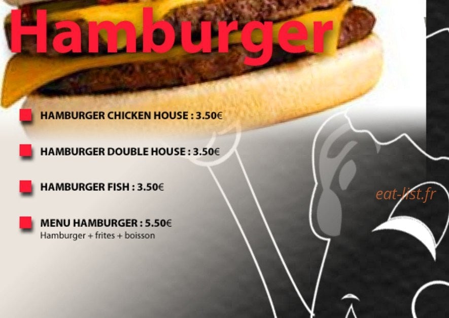 Kebab house — carte page 1