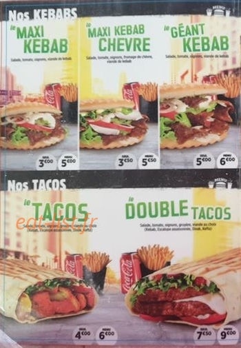 King Kebab — carte page 3